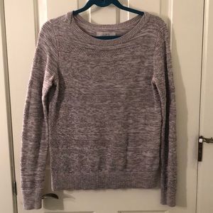 Gray cotton loft sweater